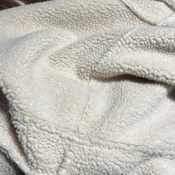 AXARA New York Women's Faux Leather Button Down Jacket, S beige color - Picture 12 of 12